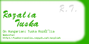 rozalia tuska business card